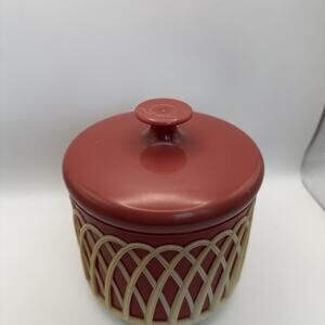 NEVCO Vintage 1960’s Container canister‎ with lid Melamine Mid Century Modern